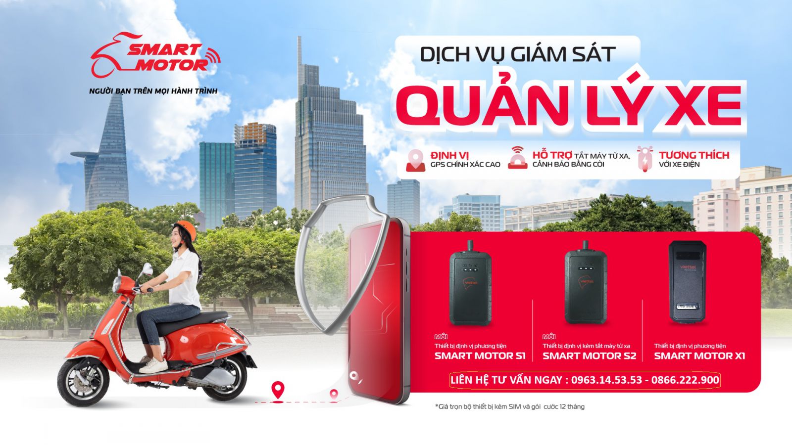 Định vị xe máy Viettel Bến Tre